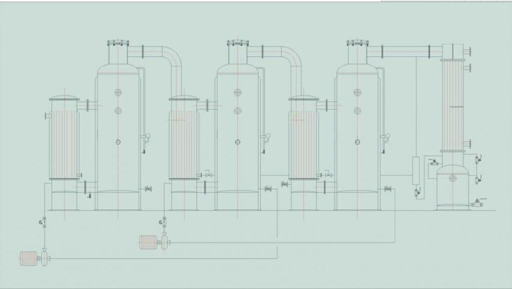 河南雙誠(chéng)環(huán)保專業(yè)生產(chǎn)廢水廢氣循環(huán)設(shè)備單效蒸發(fā)器，多效蒸發(fā)器。